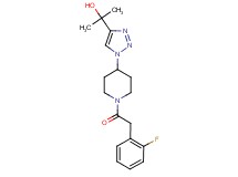 2-(1-{1-[(2-fluorophenyl)acetyl]piperidin-4-yl}-1H-1,2,3-triazol-4-yl)propan-2-ol