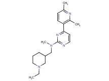 4-(2,6-dimethylpyridin-3-yl)-N-[(1-ethylpiperidin-3-yl)methyl]-N-methylpyrimidin-2-amine