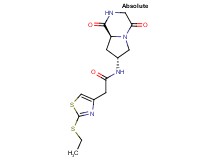 N-[(7R,8aS)-1,4-dioxooctahydropyrrolo[1,2-a]pyrazin-7-yl]-2-[2-(ethylthio)-1,3-thiazol-4-yl]acetamide