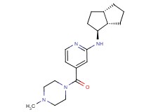 4-[(4-methylpiperazin-1-yl)carbonyl]-N-[(1S*,3aS*,6aS*)-octahydropentalen-1-yl]pyridin-2-amine