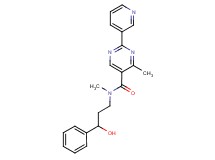 N-(3-hydroxy-3-phenylpropyl)-N,4-dimethyl-2-pyridin-3-ylpyrimidine-5-carboxamide