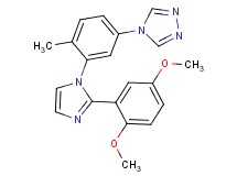 4-{3-[2-(2,5-dimethoxyphenyl)-1H-imidazol-1-yl]-4-methylphenyl}-4H-1,2,4-triazole