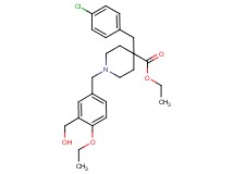 ethyl 4-(4-chlorobenzyl)-1-[4-ethoxy-3-(hydroxymethyl)benzyl]-4-piperidinecarboxylate