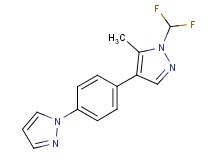 1-(difluoromethyl)-5-methyl-4-[4-(1H-pyrazol-1-yl)phenyl]-1H-pyrazole