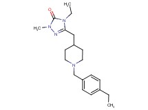 4-ethyl-5-{[1-(4-ethylbenzyl)piperidin-4-yl]methyl}-2-methyl-2,4-dihydro-3H-1,2,4-triazol-3-one
