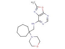 2-methyl-N-[(1-morpholin-4-ylcycloheptyl)methyl][1,3]oxazolo[5,4-d]pyrimidin-7-amine