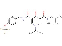 N-isobutyl-1-isopropyl-N-methyl-4-oxo-N'-[4-(trifluoromethoxy)benzyl]-1,4-dihydro-3,5-pyridinedicarboxamide