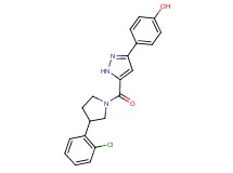 4-(5-{[3-(2-chlorophenyl)-1-pyrrolidinyl]carbonyl}-1H-pyrazol-3-yl)phenol