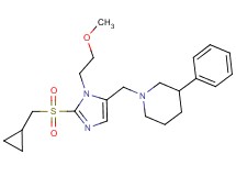 1-{[2-[(cyclopropylmethyl)sulfonyl]-1-(2-methoxyethyl)-1H-imidazol-5-yl]methyl}-3-phenylpiperidine