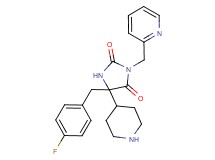 5-(4-fluorobenzyl)-5-(4-piperidinyl)-3-(2-pyridinylmethyl)-2,4-imidazolidinedione dihydrochloride