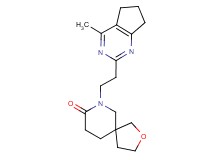 7-[2-(4-methyl-6,7-dihydro-5H-cyclopenta[d]pyrimidin-2-yl)ethyl]-2-oxa-7-azaspiro[4.5]decan-8-one