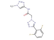 2-[5-(2,6-difluorophenyl)-2H-tetrazol-2-yl]-N-(1-methyl-1H-1,2,3-triazol-4-yl)acetamide