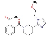 1-[2-({3-[1-(2-methoxyethyl)-1H-imidazol-2-yl]-1-piperidinyl}carbonyl)phenyl]ethanone
