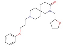 9-(3-phenoxypropyl)-2-(tetrahydrofuran-2-ylmethyl)-2,9-diazaspiro[5.5]undecan-3-one