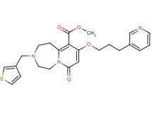methyl 7-oxo-9-[3-(3-pyridinyl)propoxy]-3-(3-thienylmethyl)-1,2,3,4,5,7-hexahydropyrido[1,2-d][1,4]diazepine-10-carboxylate