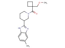 2-(1-{[1-(methoxymethyl)cyclobutyl]carbonyl}piperidin-3-yl)-5-methyl-1H-benzimidazole