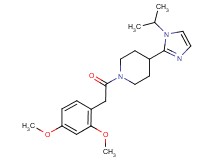 1-[(2,4-dimethoxyphenyl)acetyl]-4-(1-isopropyl-1H-imidazol-2-yl)piperidine