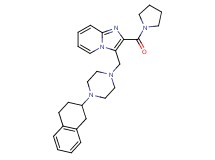 2-(1-pyrrolidinylcarbonyl)-3-{[4-(1,2,3,4-tetrahydro-2-naphthalenyl)-1-piperazinyl]methyl}imidazo[1,2-a]pyridine