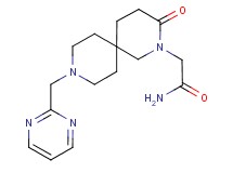 2-[3-oxo-9-(pyrimidin-2-ylmethyl)-2,9-diazaspiro[5.5]undec-2-yl]acetamide