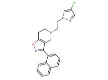 5-[2-(4-chloro-1H-pyrazol-1-yl)ethyl]-3-(1-naphthyl)-4,5,6,7-tetrahydroisoxazolo[4,5-c]pyridine