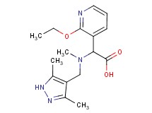 [[(3,5-dimethyl-1H-pyrazol-4-yl)methyl](methyl)amino](2-ethoxypyridin-3-yl)acetic acid