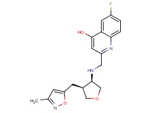 6-fluoro-2-[({(3R*,4S*)-4-[(3-methylisoxazol-5-yl)methyl]tetrahydrofuran-3-yl}amino)methyl]quinolin-4-ol