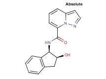 N-[(1R,2S)-2-hydroxy-2,3-dihydro-1H-inden-1-yl]pyrazolo[1,5-a]pyridine-7-carboxamide