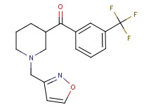 [1-(3-isoxazolylmethyl)-3-piperidinyl][3-(trifluoromethyl)phenyl]methanone