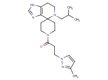5-isobutyl-1'-[3-(3-methyl-1H-pyrazol-1-yl)propanoyl]-1,5,6,7-tetrahydrospiro[imidazo[4,5-c]pyridine-4,4'-piperidine]