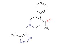 1-{1-[(4-methyl-1H-imidazol-5-yl)methyl]-4-phenyl-4-piperidinyl}ethanone