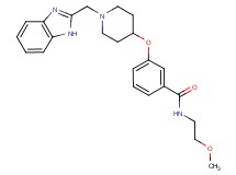 3-{[1-(1H-benzimidazol-2-ylmethyl)-4-piperidinyl]oxy}-N-(2-methoxyethyl)benzamide