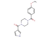 1-(4-methoxybenzoyl)-4-(1H-pyrrol-3-ylcarbonyl)piperazine