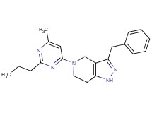 3-benzyl-5-(6-methyl-2-propylpyrimidin-4-yl)-4,5,6,7-tetrahydro-1H-pyrazolo[4,3-c]pyridine