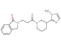 2-{3-[3-(1-methyl-1H-imidazol-2-yl)-1-piperidinyl]-3-oxopropyl}-1-isoindolinone