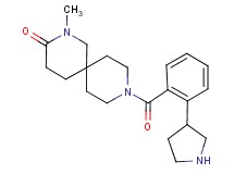 2-methyl-9-[2-(3-pyrrolidinyl)benzoyl]-2,9-diazaspiro[5.5]undecan-3-one