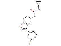 N-cyclopropyl-2-[3-(3-fluorophenyl)-6,7-dihydroisoxazolo[4,5-c]pyridin-5(4H)-yl]acetamide