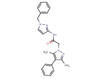 N-(1-benzyl-1H-pyrazol-3-yl)-2-(3,5-dimethyl-4-phenyl-1H-pyrazol-1-yl)acetamide