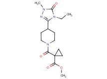 methyl 1-{[4-(4-ethyl-1-methyl-5-oxo-4,5-dihydro-1H-1,2,4-triazol-3-yl)piperidin-1-yl]carbonyl}cyclopropanecarboxylate
