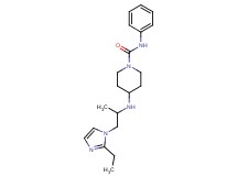 4-{[2-(2-ethyl-1H-imidazol-1-yl)-1-methylethyl]amino}-N-phenylpiperidine-1-carboxamide