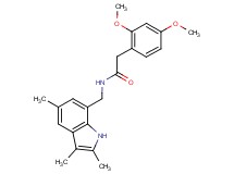 2-(2,4-dimethoxyphenyl)-N-[(2,3,5-trimethyl-1H-indol-7-yl)methyl]acetamide