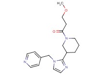 4-({2-[1-(3-methoxypropanoyl)-3-piperidinyl]-1H-imidazol-1-yl}methyl)pyridine