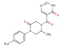 5-{[2-methyl-4-(4-methylphenyl)-5-oxo-1-piperazinyl]carbonyl}-4(3H)-pyrimidinone