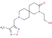 2-(2-hydroxyethyl)-9-[(4-methyl-1,2,5-oxadiazol-3-yl)methyl]-2,9-diazaspiro[5.5]undecan-3-one