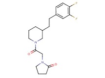 1-(2-{3-[2-(3,4-difluorophenyl)ethyl]-1-piperidinyl}-2-oxoethyl)-2-pyrrolidinone