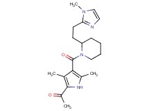 1-[3,5-dimethyl-4-({2-[2-(1-methyl-1H-imidazol-2-yl)ethyl]-1-piperidinyl}carbonyl)-1H-pyrrol-2-yl]ethanone