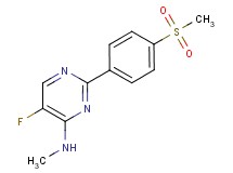 5-fluoro-N-methyl-2-[4-(methylsulfonyl)phenyl]-4-pyrimidinamine