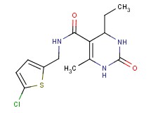 N-[(5-chloro-2-thienyl)methyl]-4-ethyl-6-methyl-2-oxo-1,2,3,4-tetrahydropyrimidine-5-carboxamide