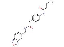 N-(4-{2-[(2,1,3-benzoxadiazol-5-ylmethyl)amino]-2-oxoethyl}phenyl)butanamide