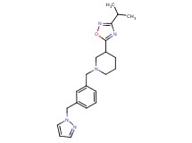 3-(3-isopropyl-1,2,4-oxadiazol-5-yl)-1-[3-(1H-pyrazol-1-ylmethyl)benzyl]piperidine