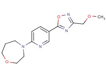 4-{5-[3-(methoxymethyl)-1,2,4-oxadiazol-5-yl]-2-pyridinyl}-1,4-oxazepane